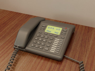 office phone 3d model - Office Phone... by Chris123643
